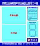 惠城区食品安全信息公示栏