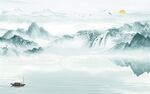 大气山水无框新画 TIF分层