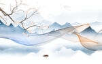 新款 中式简约山水 TIF分层