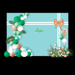 汽球装饰背景效果图