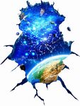浩瀚银河星空地板地画