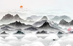 水墨山水画
