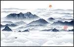 禅意山水画