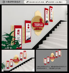 校园楼梯文化墙