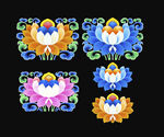 藏式花纹 藏式花边 藏族花边