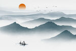 山水画素材山水素材山水背景山水