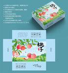 桃子包装设计 蜜桃盒子