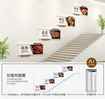 饭店楼梯文化墙