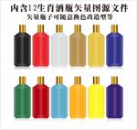 白酒包装十二生肖酒瓶