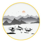 中式山水画