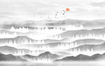 水墨山水画