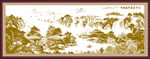 线描山水画