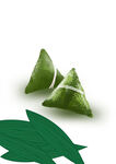 端午节手绘粽子粽叶分层素材