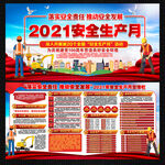 2021安全生产月展板