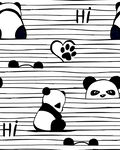 可爱熊猫卡通