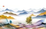 高档简约高清山水 TIF分层