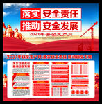 2021年安全月展板