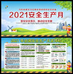 2021年安全生产月宣传栏图片