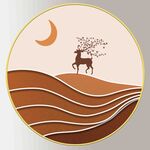 现代简约抽象几何山水意境装饰画
