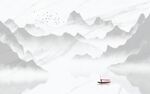 新中式山水背景墙