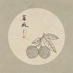 手绘荔枝