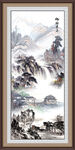 竖幅山水画
