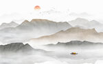 水墨山水画