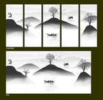 水墨山水画
