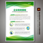 制度展板 绿色展板 环保展板