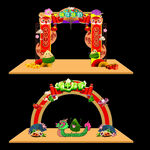 端午节龙门架商场美陈