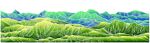 国风山矢量插画