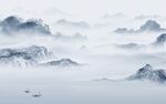 人气客厅意境山水 文件分层 