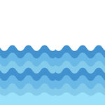 海水插画波纹元素