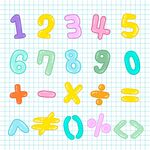 卡通数字