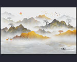 新中式山水画