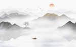 水墨山水画