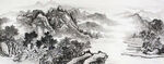 国画山水画图片
