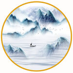 水墨山水画 