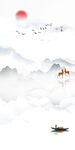 新中式玄关山水画 TIF分层图