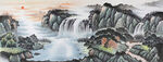 国画山水画图片