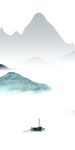 新中式山水玄关画 TIF分层图
