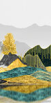 最新山水玄关画 TIF分层图