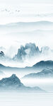 高端 山水玄关画 TIF分层画