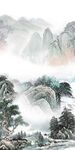 现代玄关山水 分层TIF文件