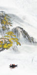 新中式意境山水 文件分层画 