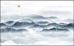 抽象山水画
