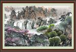 山水中堂画 