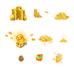 金币 钱币 漂浮物