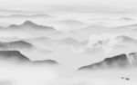 大气客厅山水背景 tif分层