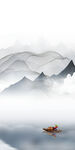 人气玄关高级山水 文件分层 